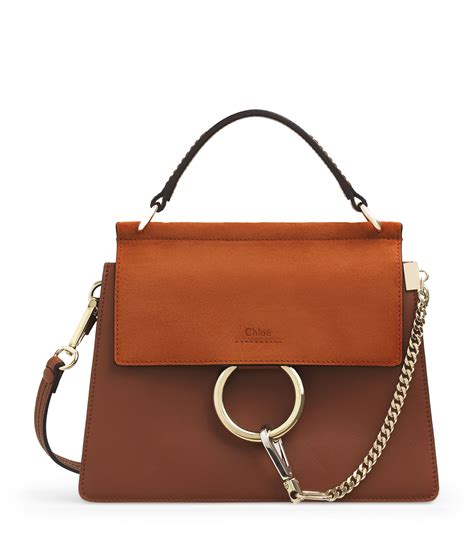 chloe faye bag small brown|chloe faye bag black.